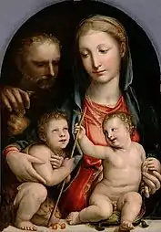 Sainte Famille avec saint Jean-Baptiste enfant (1520-1530), musée d'histoire de l'art de Vienne.