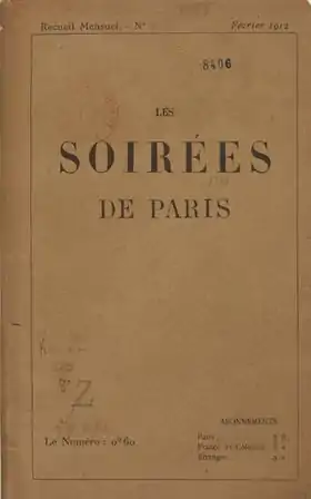 Image illustrative de l’article Les Soirées de Paris