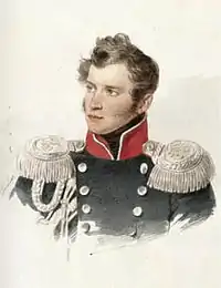 Portrait du comte Alexandre Grigorievitch Stroganov (1825), œuvre de Piotr Fiodorovitch Sokolov