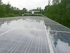 Panneaux photovoltaïques du bateau solaire
