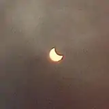 L'éclipse vue de Baleï, Kraï de Transbaïkalie, Russie.