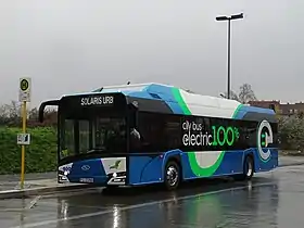 Autobus Urbino 12 Electric  en test à Berlin.