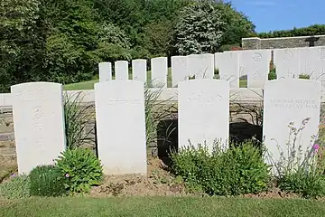 Tombes de soldats indiens et chinois.