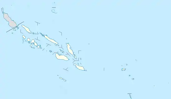 Carte des aéroports des Îles Salomon