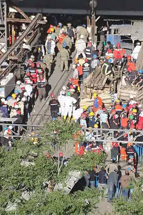 Effort de sauvetage après la catastrophe de la mine Soma à Manisa, Turquie.
