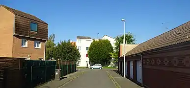 La rue Jean-Ève à Somain.