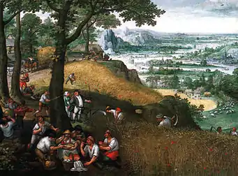 Paysage d'été à la moisson (1585)