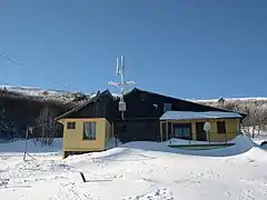 Le haut de la station de ski.
