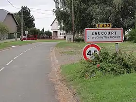 Entrée d'Eaucourt.