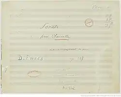 Image illustrative de l’article Sonate pour clarinette et piano de Saint-Saëns