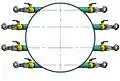 Mesure de débit multicorde avec sondes à insertion.