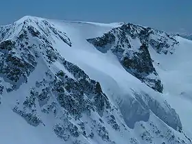 Vue de la face ouest depuis le Zuckerhütl.