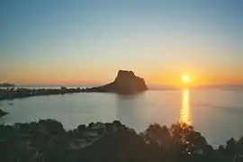 Lever de soleil sur Calp.