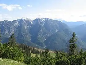 Vue du Sonntagshorn depuis le nord.