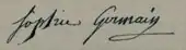 signature de Sophie Germain