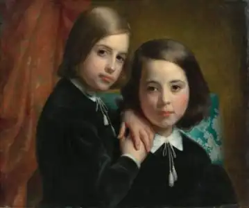 Portrait de deux enfants, Localisation inconnue.