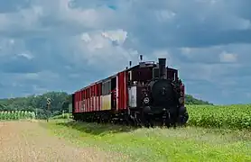 Train a la sortie de Saujon direction Fontbedeau