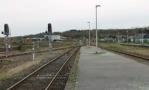 Sortie de la gare.