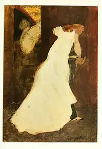 Une sortie de théâtre (1898), gravure, reproduite dans The Studio en 1900.