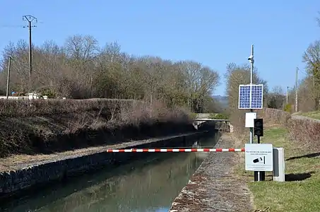 Sortie du tunnel, commune de Créancey.