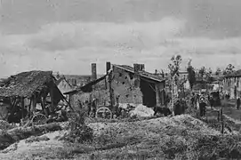 Le village de Souain en 1915.