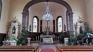 Intérieur de l'église de l'Assomption de la Vierge.