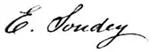 signature d'Édouard Soudey