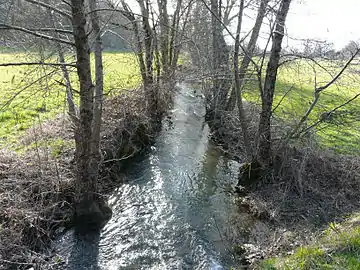 En aval de la RD 70, à Sainte-Orse.