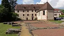 Commanderie des Hospitaliers de Saint-JeanFaçades et toitures du corps de logis, chapelle, sol avec vestiges de l'église