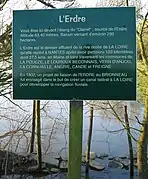 La source de l'Erdre, étang du Clairet à Erdre-en-Anjou, Maine-et-Loire.