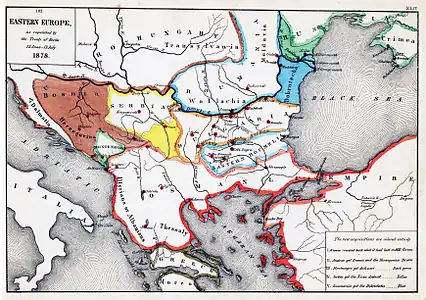 Les Balkans après le Traité de Berlin de 1878