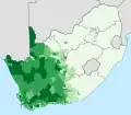 Distribution de la population métisse