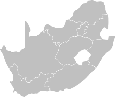 Carte de l’Afrique du Sud