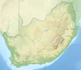 voir sur la carte d’Afrique du Sud