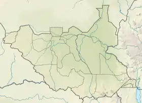 voir sur la carte du Soudan du Sud
