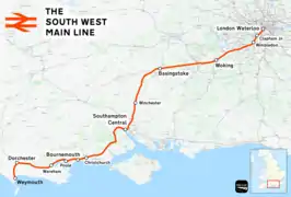 South Western main Line.