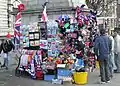 Étal d'un marchand de souvenirs à Londres