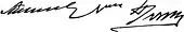 signature de Henry Irving