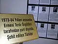Partie du musée consacrée aux diplomates turcs assassinés par des organisations militantes arméniennes (en).