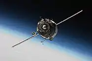 TMA-16 à l'approche de l'ISS.