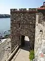 Porte de l'enceinte byzantine, restaurée.