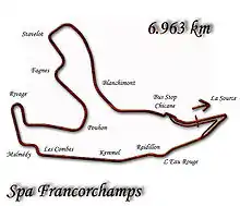 Tracé de la course