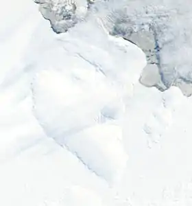 Image satellite de l’île.