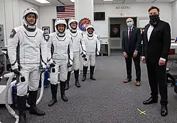 Équipage SpaceX Crew-2, avec Steve Jurczyk et Elon Musk