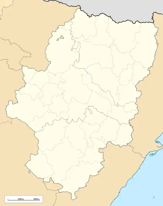 Voir sur la carte administrative d'Aragon