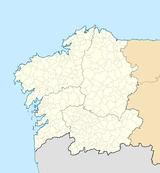 Carte des mégalithes en Galice