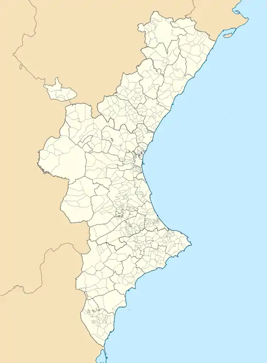 voir sur la carte de la Communauté valencienne