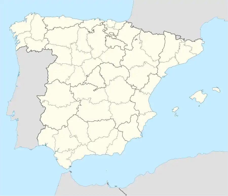 Localisation de Grande dans le Sud de l'Espagne.