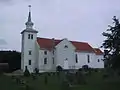 L'église de Spangereid date de 1100. La partie la plus ancienne est celle construite en pierre, que Friis a certainement connue.