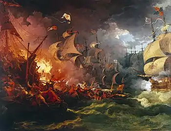 La Défaite de l'Armada espagnole en 1588 (1796).